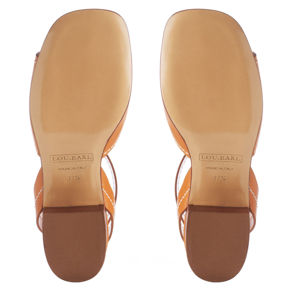 Fialta Ankle Strap Heels in Cognac - LOU.EARL